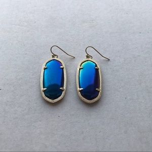 Kendra Scott Blue Iridescent Earrings